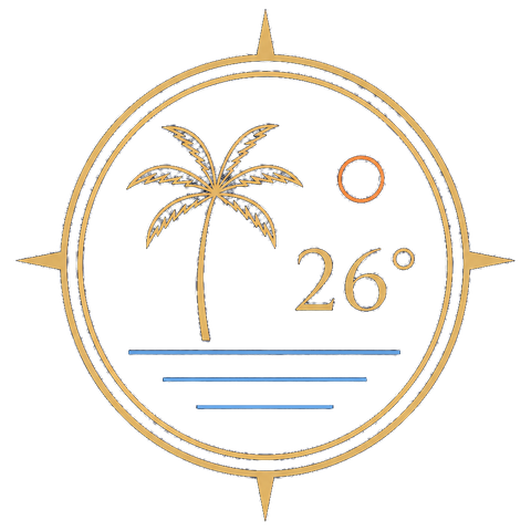 Latitude 26 compass emblem